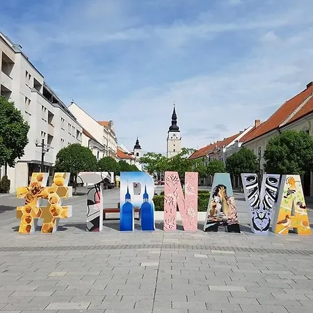 Rozlahly Apartman So Zahradkou, Zdarma Parkovne, Blizko Centra